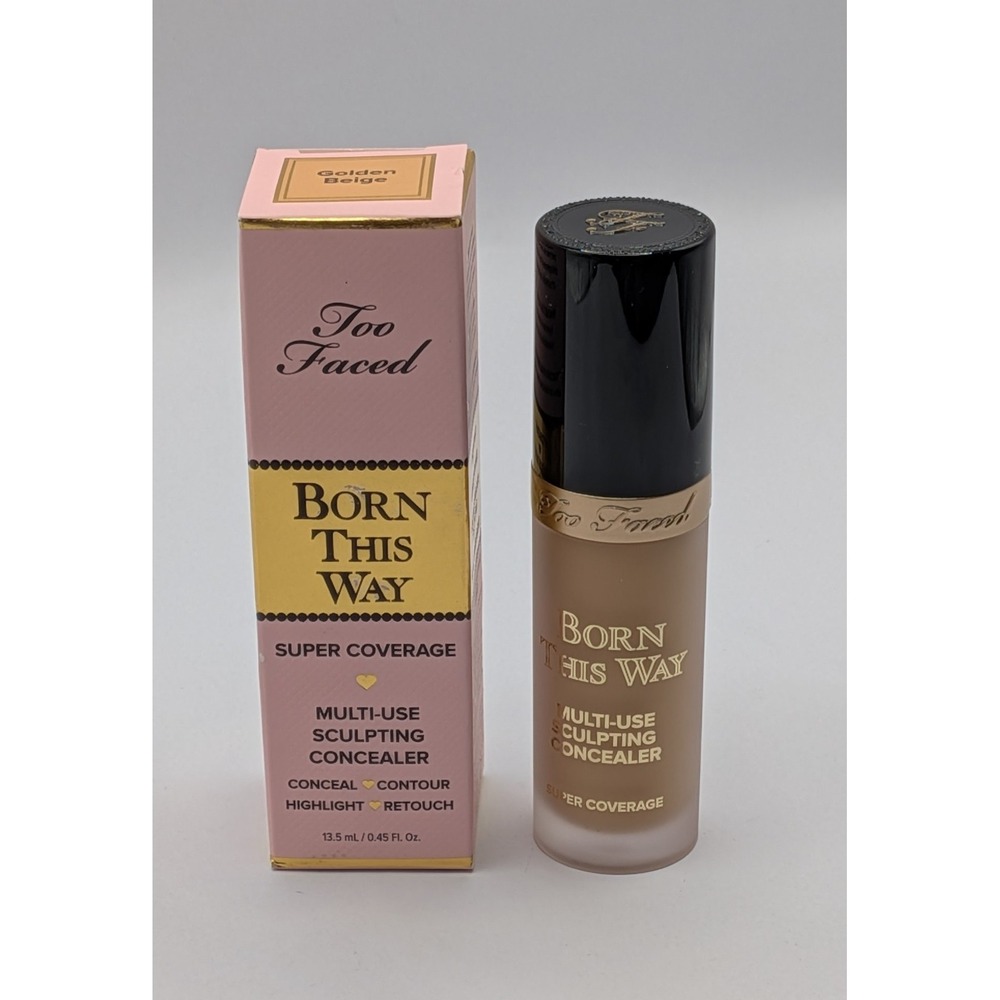Too Faced Golden Beige Born This Way Multi Use Sculpting Concealer Full Size New
